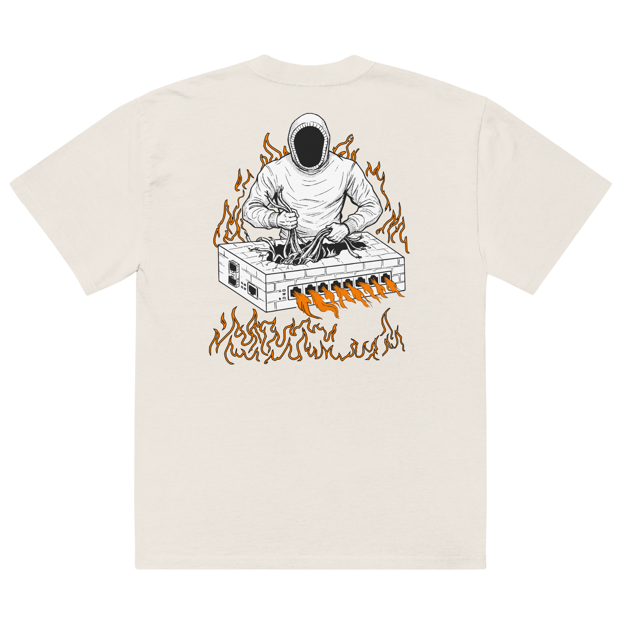 Burning Firewall Oversized T-Shirt