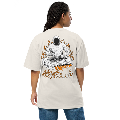 Burning Firewall Oversized T-Shirt