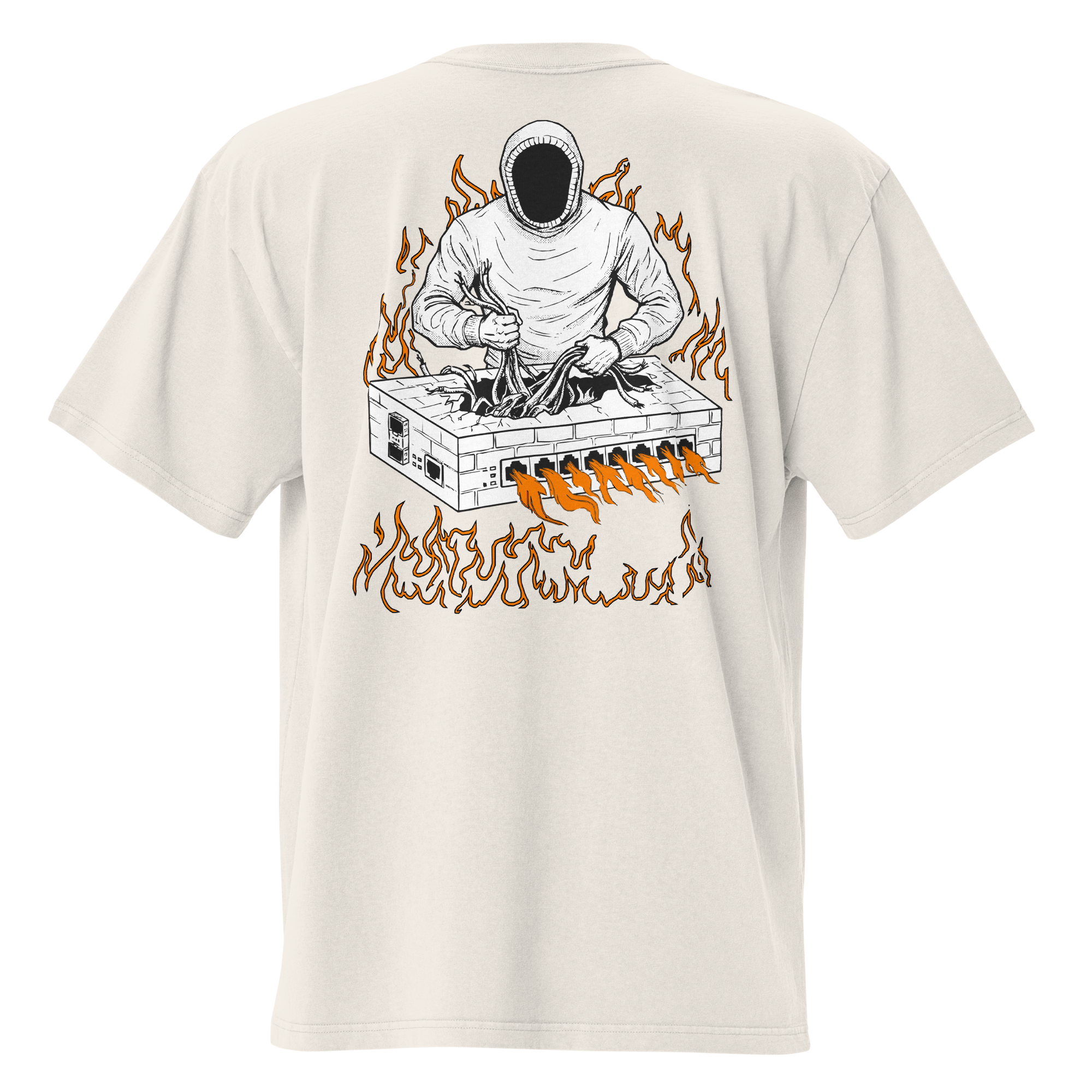 Burning Firewall Oversized T-Shirt
