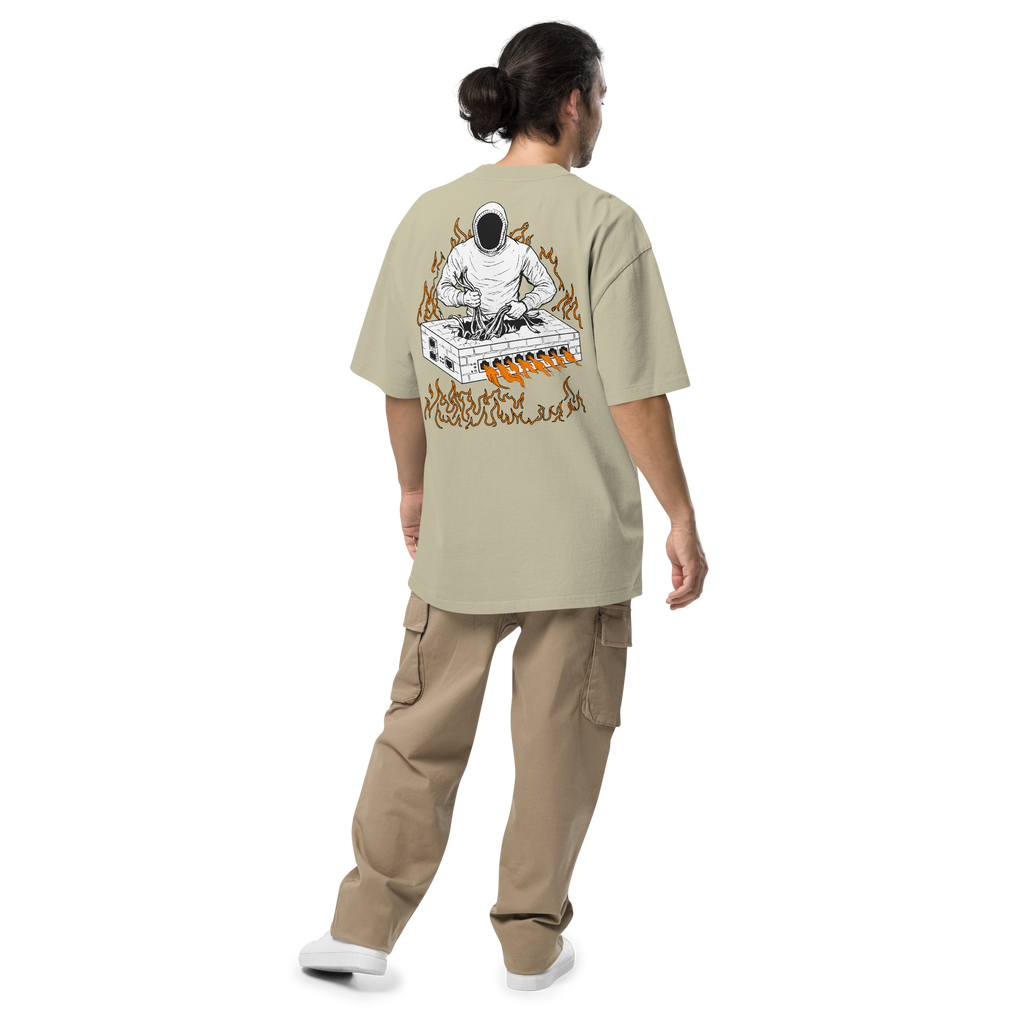 Burning Firewall Oversized T-Shirt