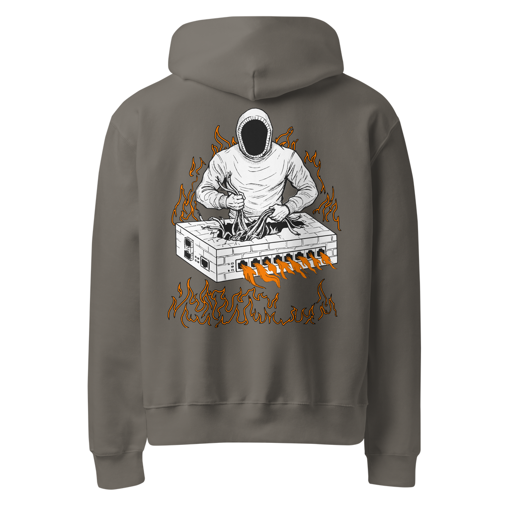 Burning Firewall Oversized Heavyweight Hoodie