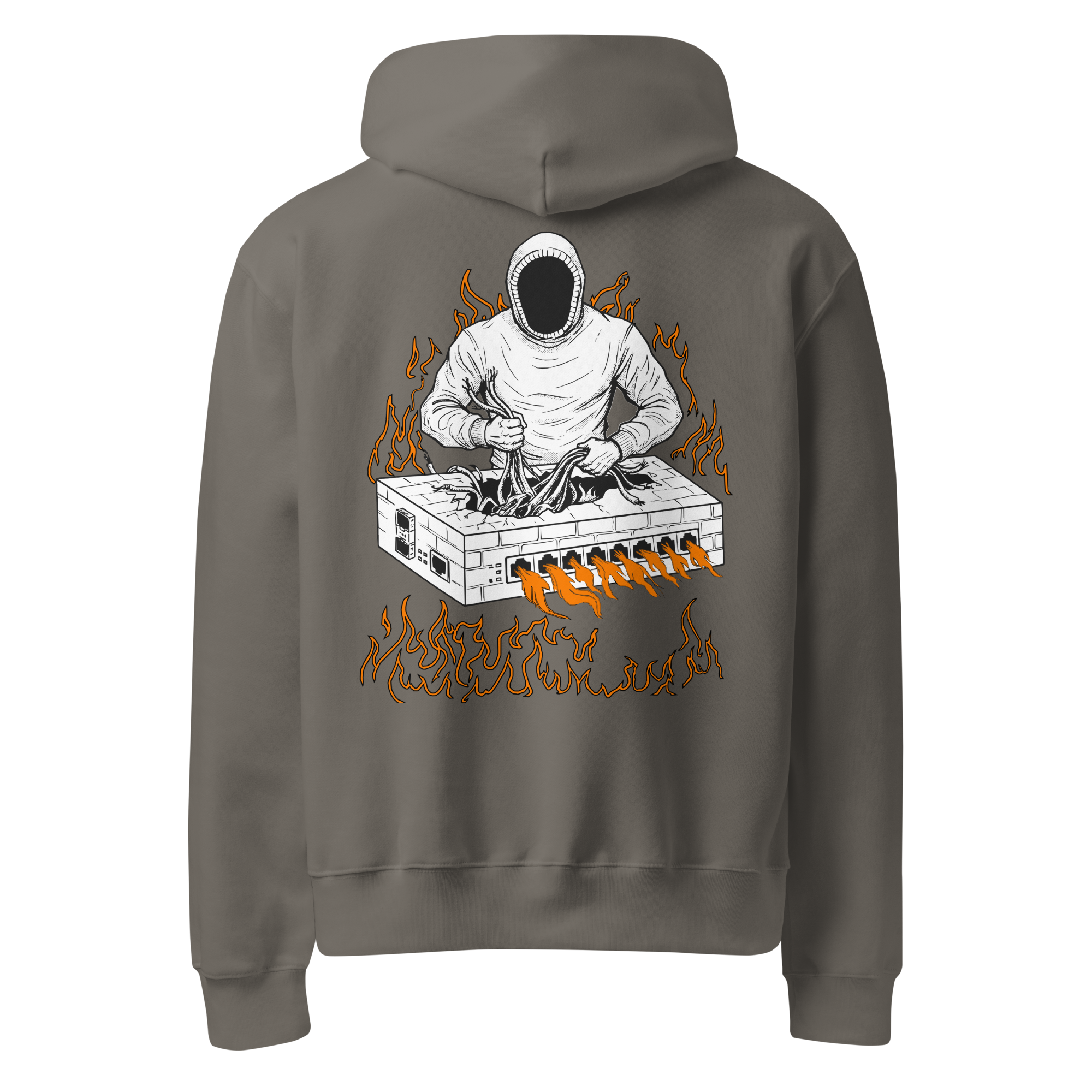 Burning Firewall Oversized Heavyweight Hoodie