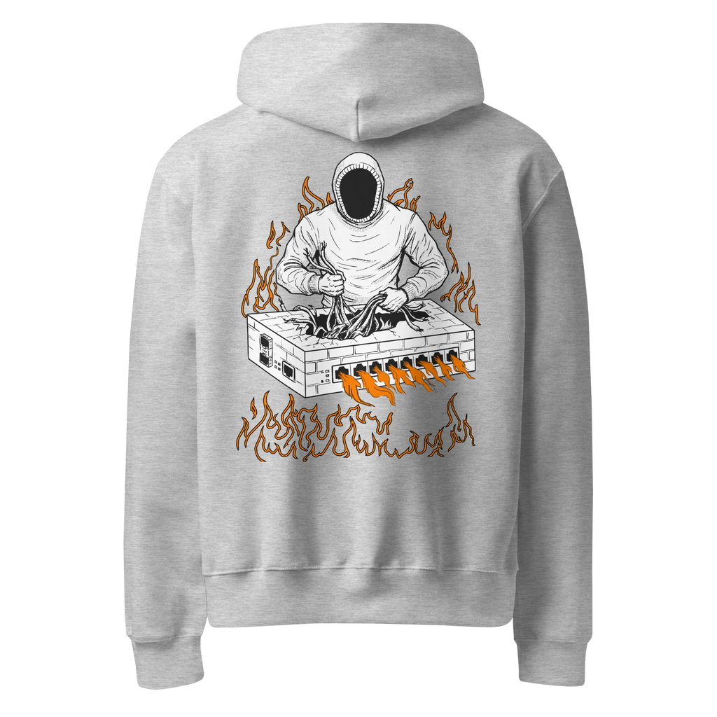 Burning Firewall Oversized Heavyweight Hoodie