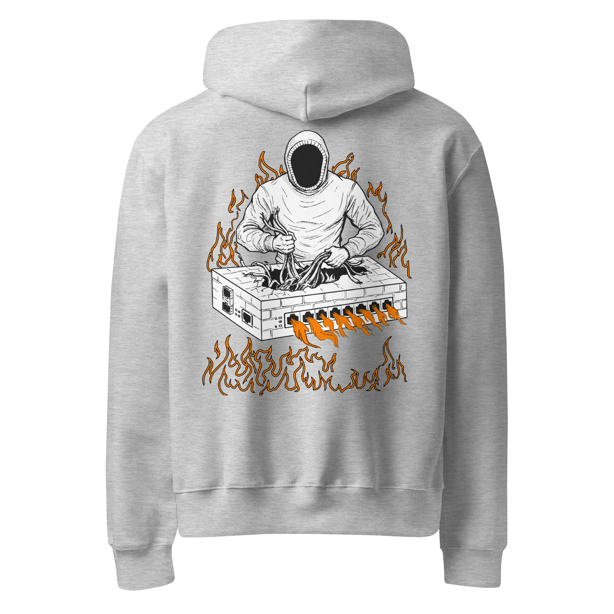 Burning Firewall Oversized Heavyweight Hoodie