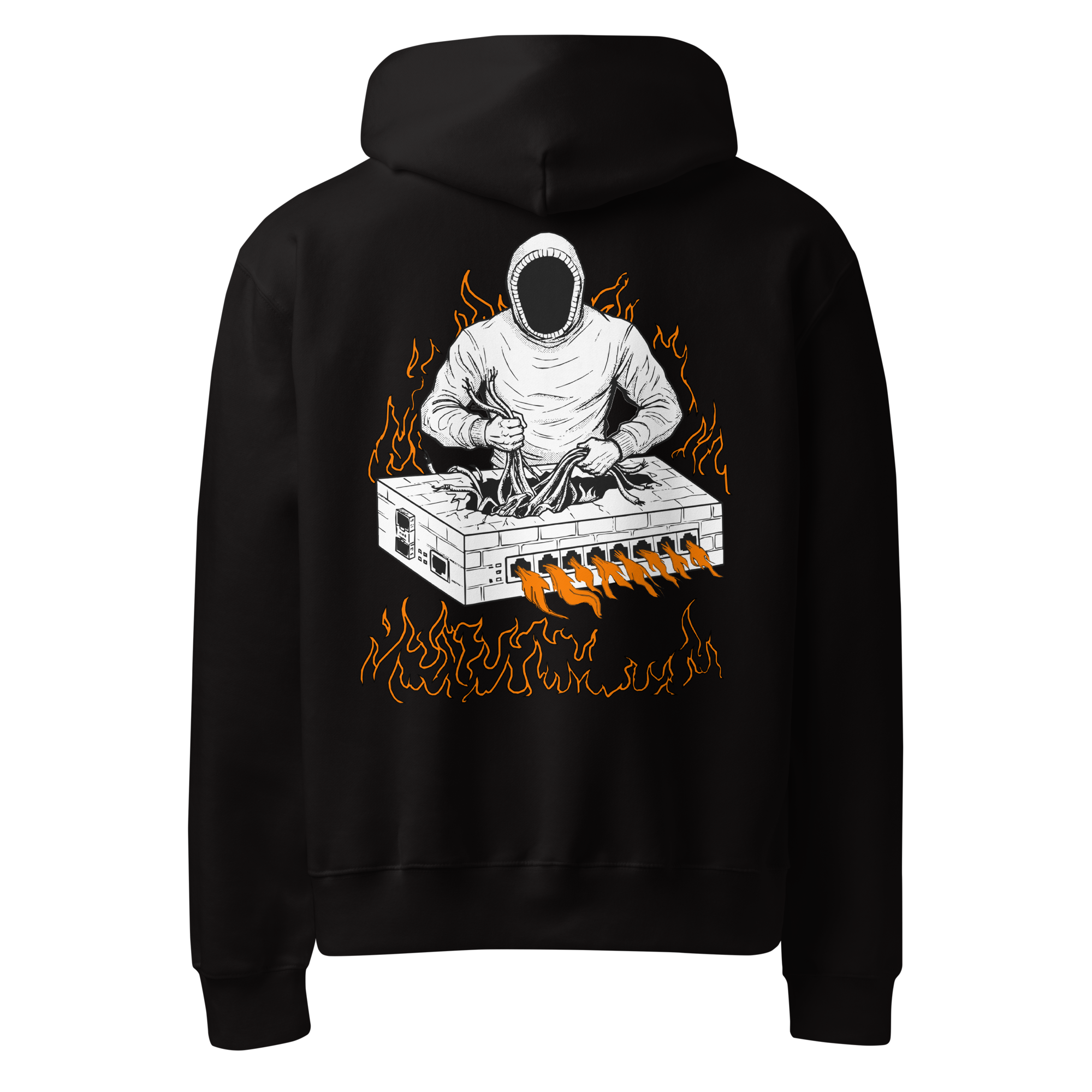 Burning Firewall Oversized Heavyweight Hoodie