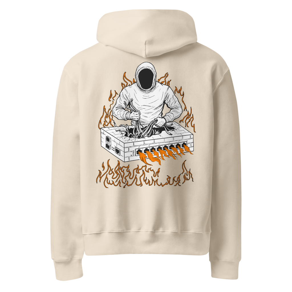 Burning Firewall Oversized Heavyweight Hoodie