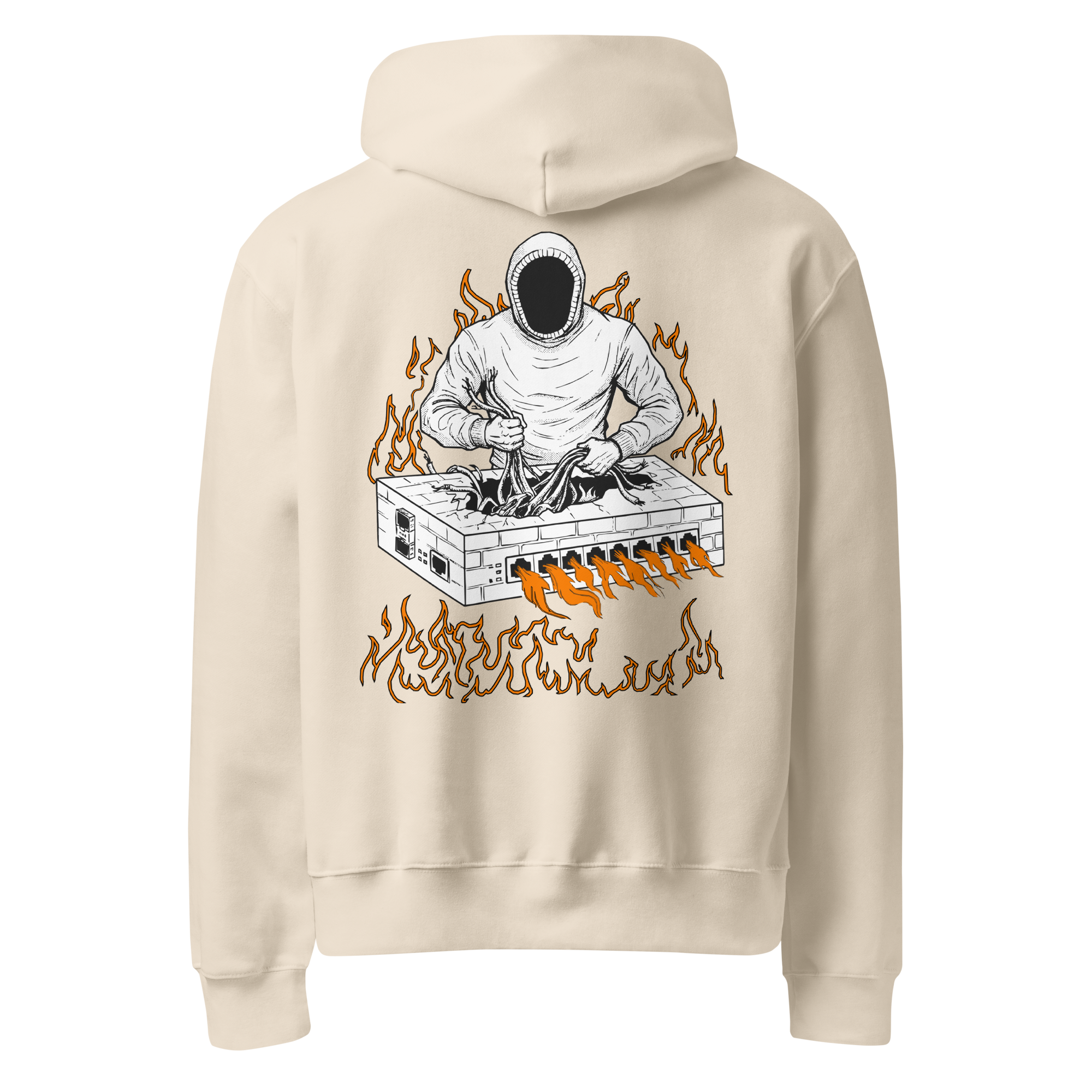 Burning Firewall Oversized Heavyweight Hoodie