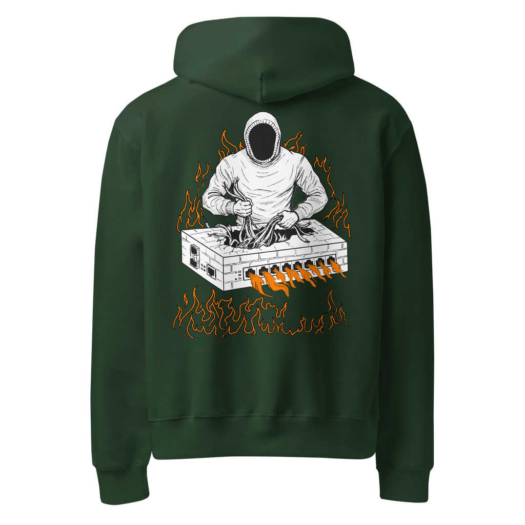 Burning Firewall Oversized Heavyweight Hoodie