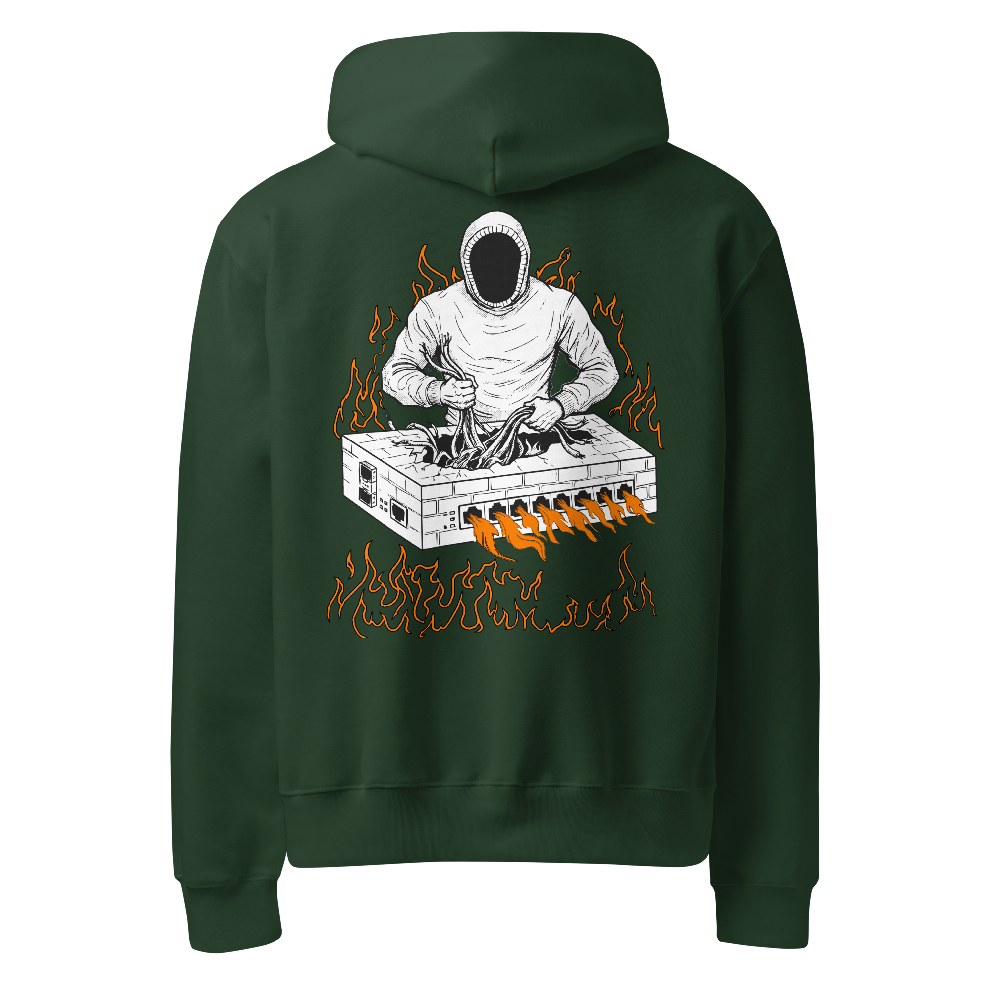 Burning Firewall Oversized Heavyweight Hoodie