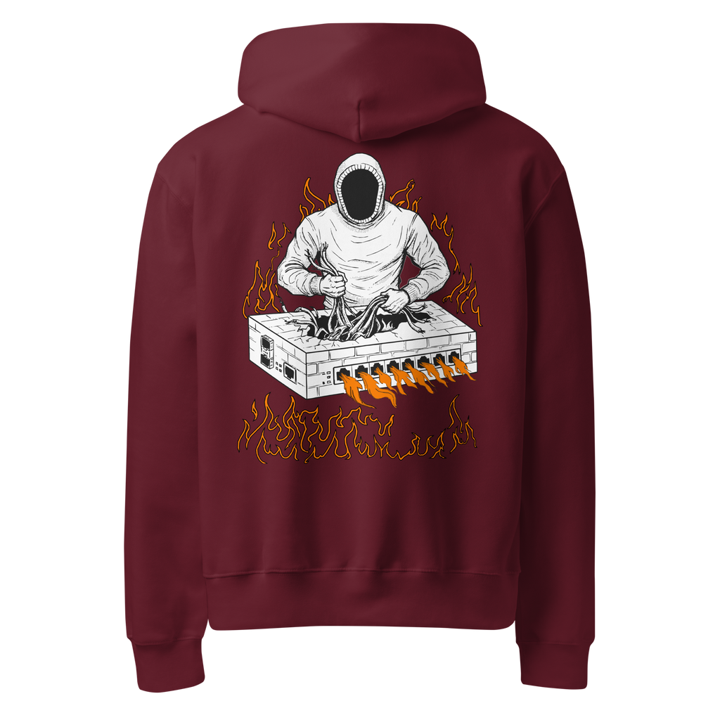 Burning Firewall Oversized Heavyweight Hoodie