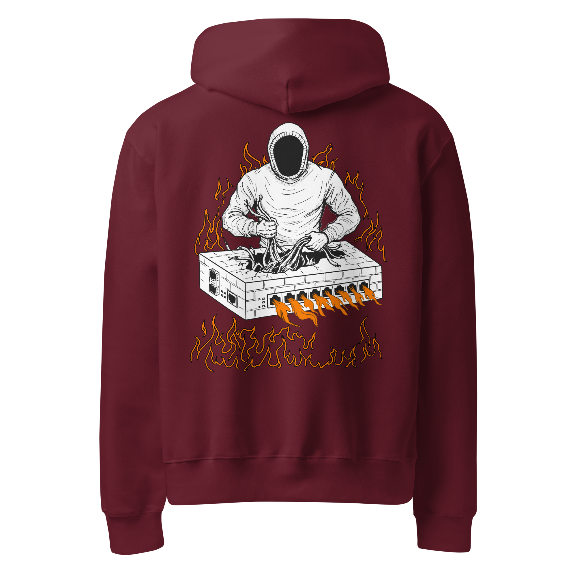 Burning Firewall Oversized Heavyweight Hoodie