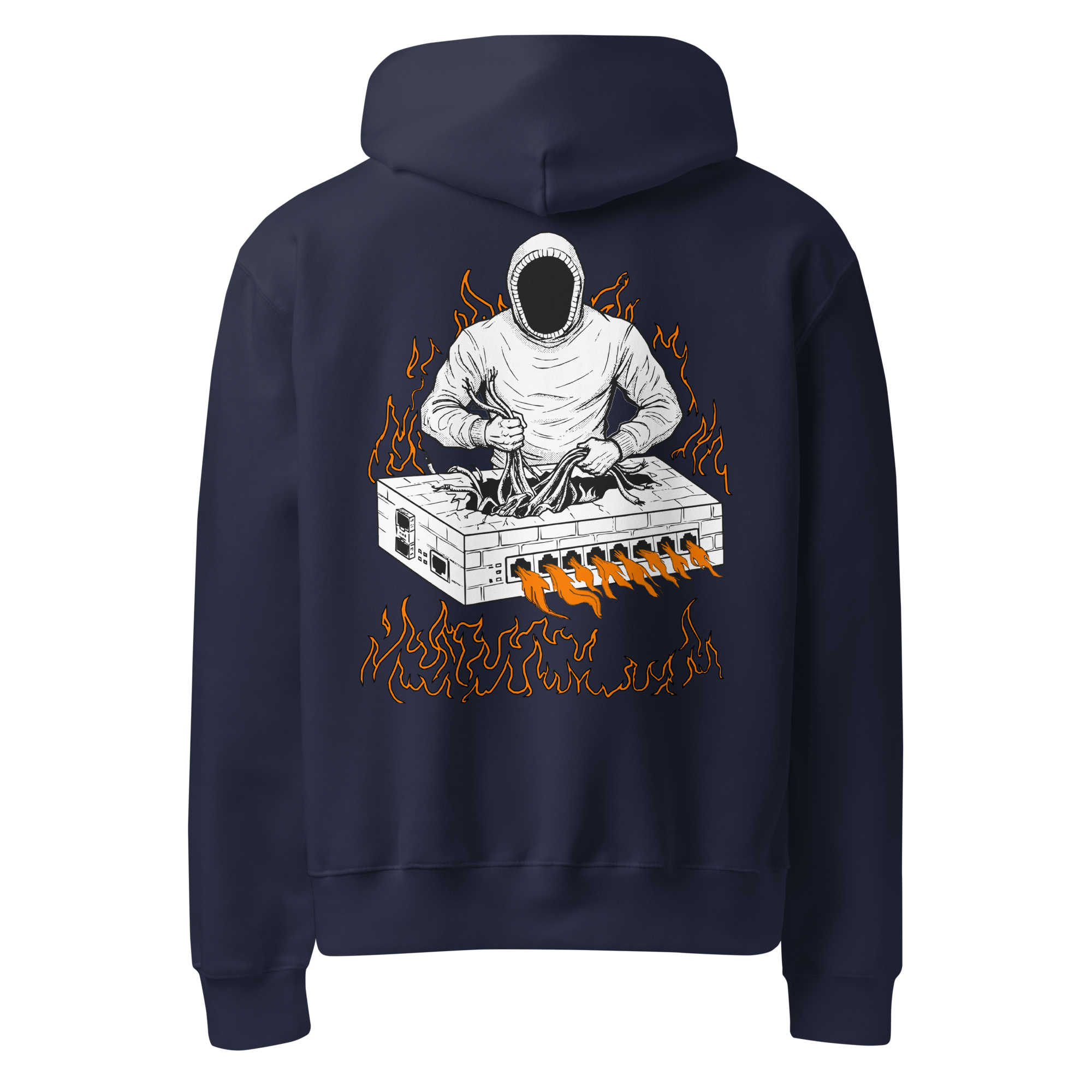 Burning Firewall Oversized Heavyweight Hoodie
