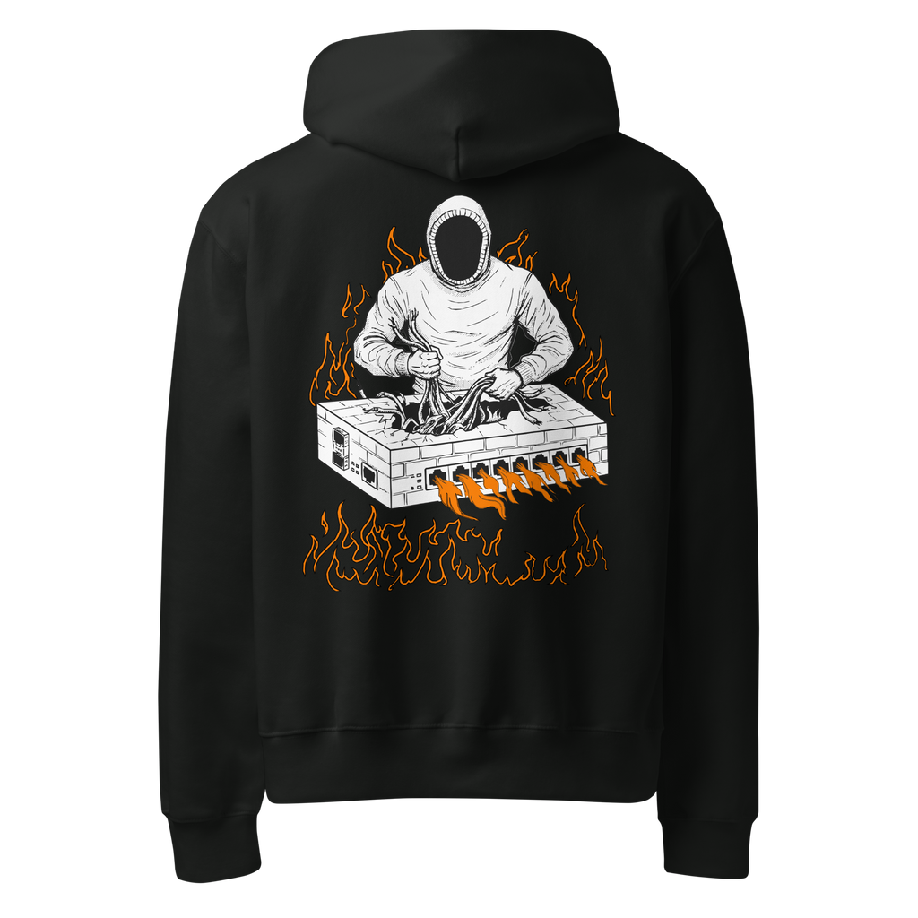 Burning Firewall Oversized Heavyweight Hoodie