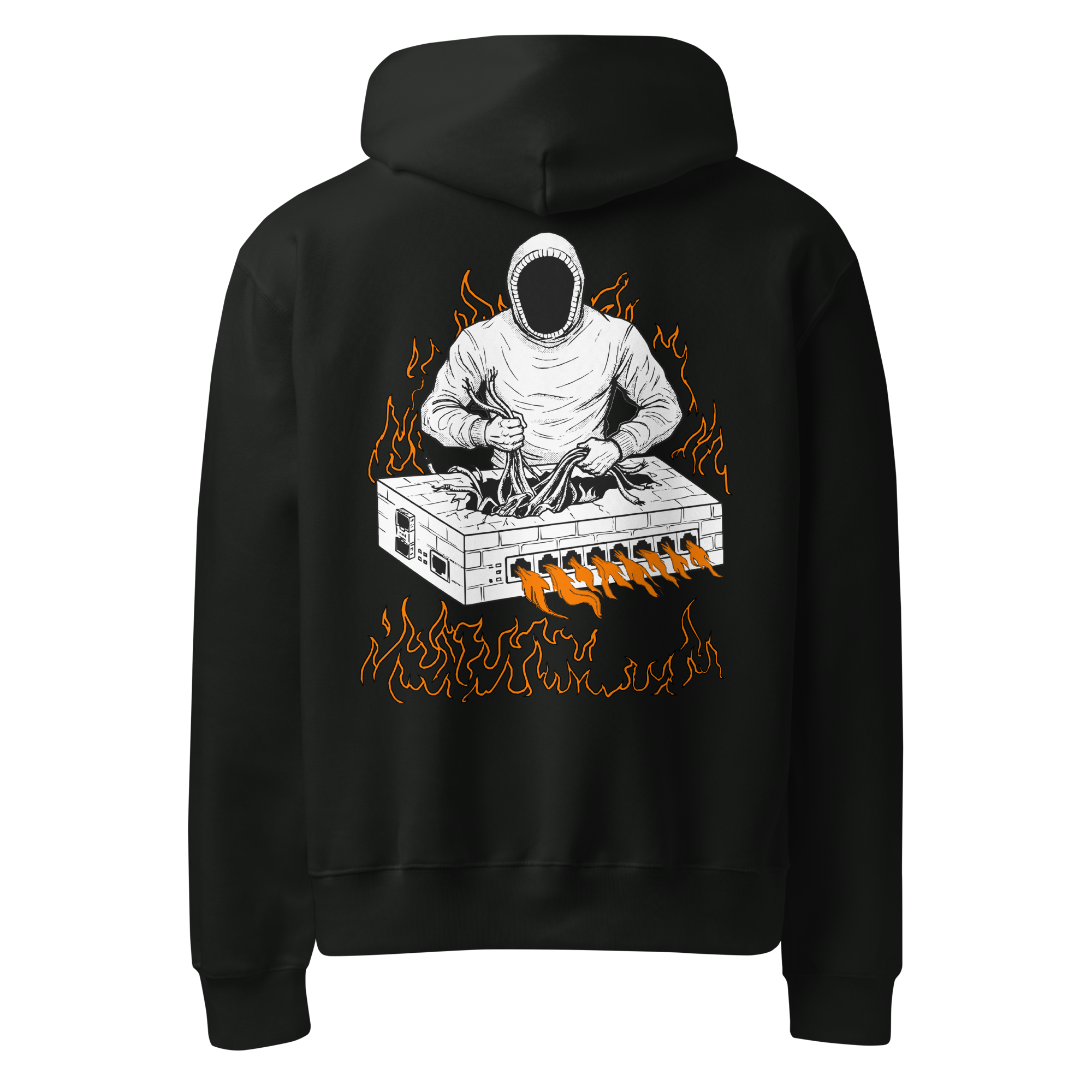 Burning Firewall Oversized Heavyweight Hoodie