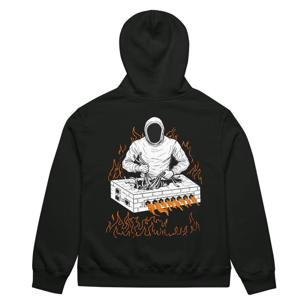 Burning Firewall Oversized Heavyweight Hoodie
