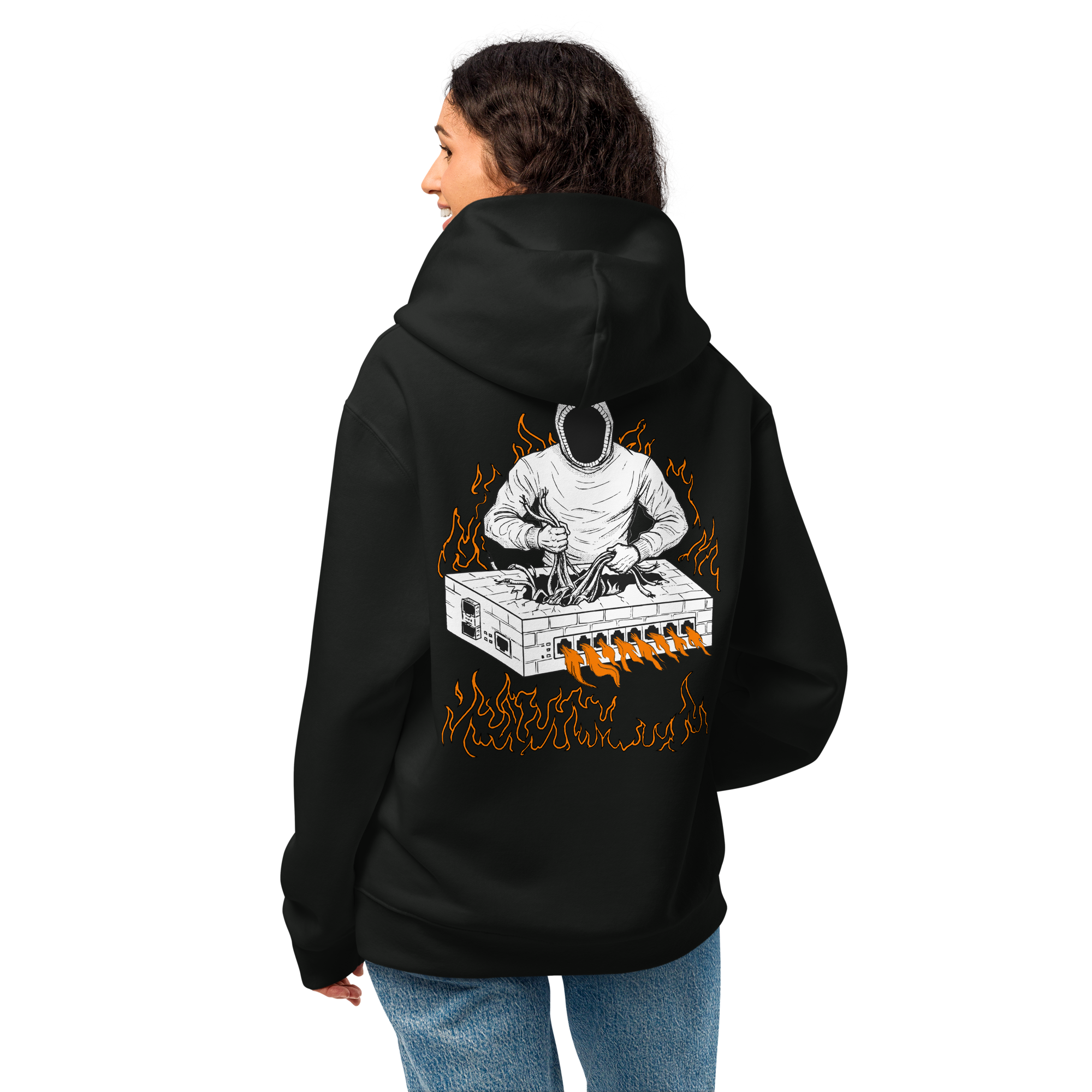 Burning Firewall Oversized Heavyweight Hoodie