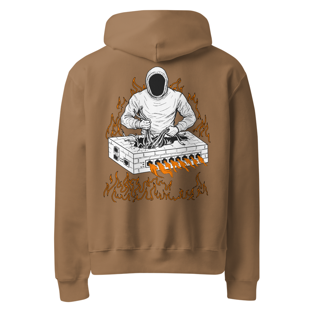 Burning Firewall Oversized Heavyweight Hoodie
