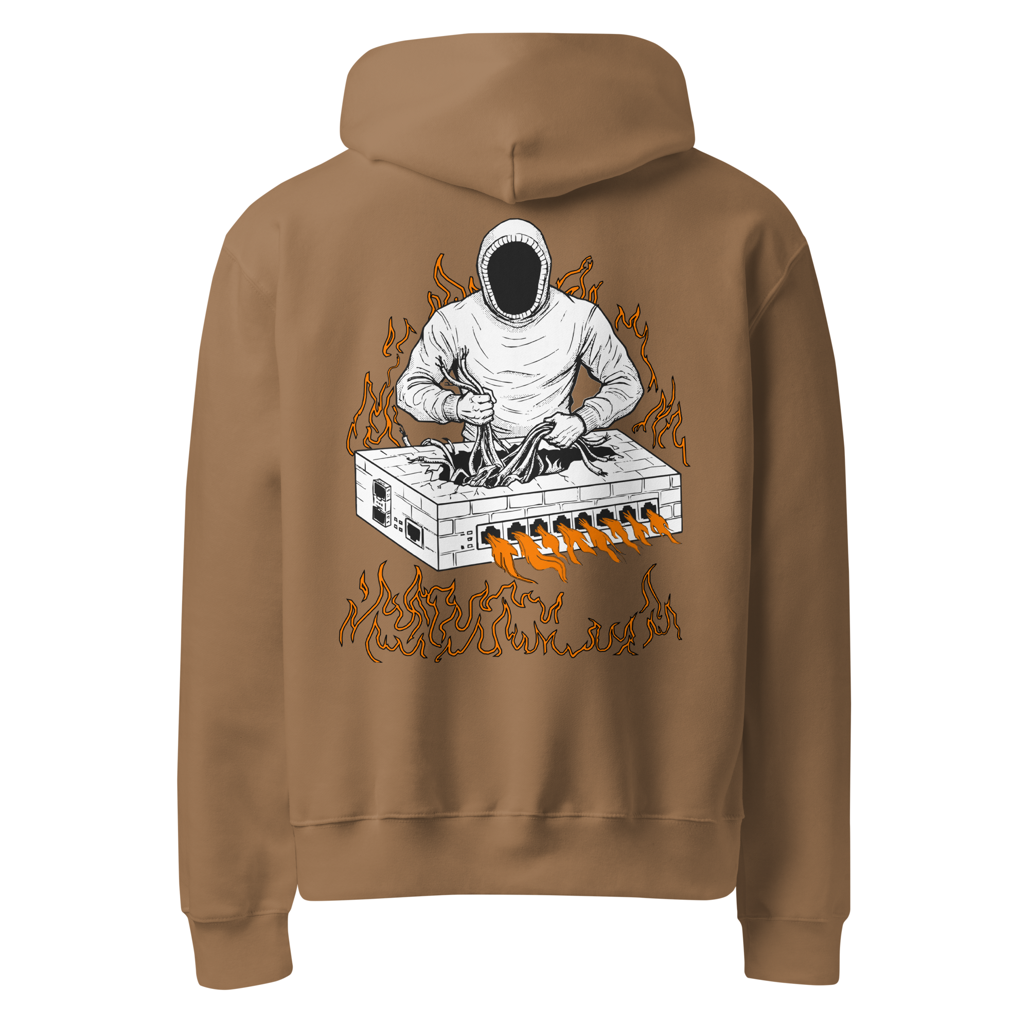 Burning Firewall Oversized Heavyweight Hoodie