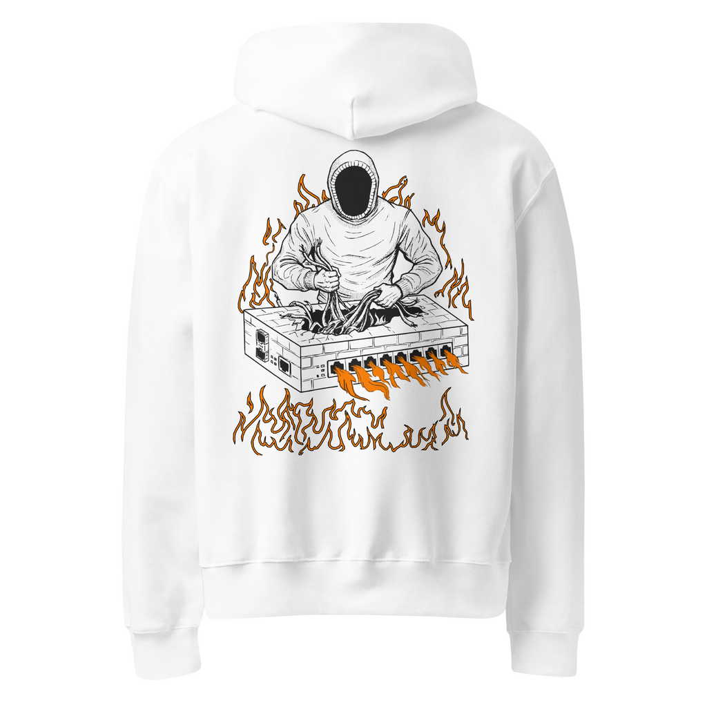Burning Firewall Oversized Heavyweight Hoodie