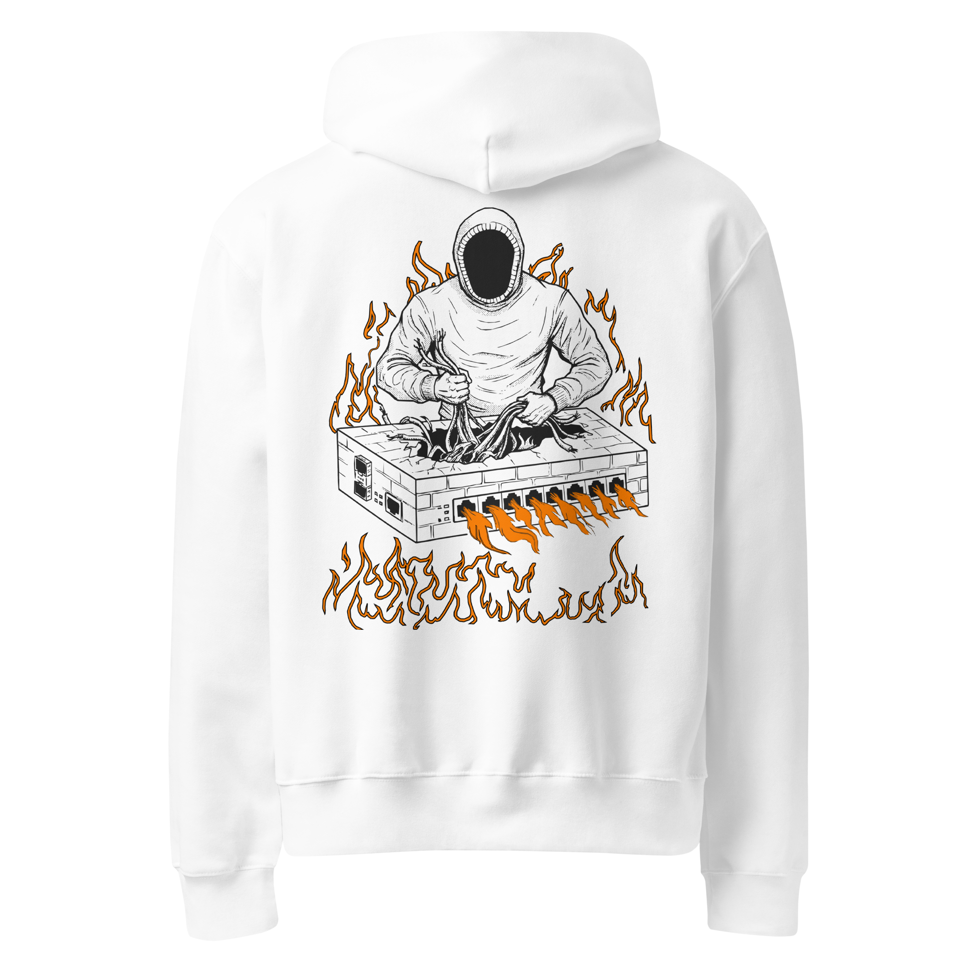 Burning Firewall Oversized Heavyweight Hoodie