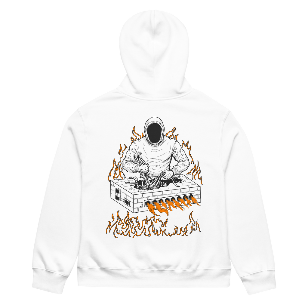 Burning Firewall Oversized Heavyweight Hoodie