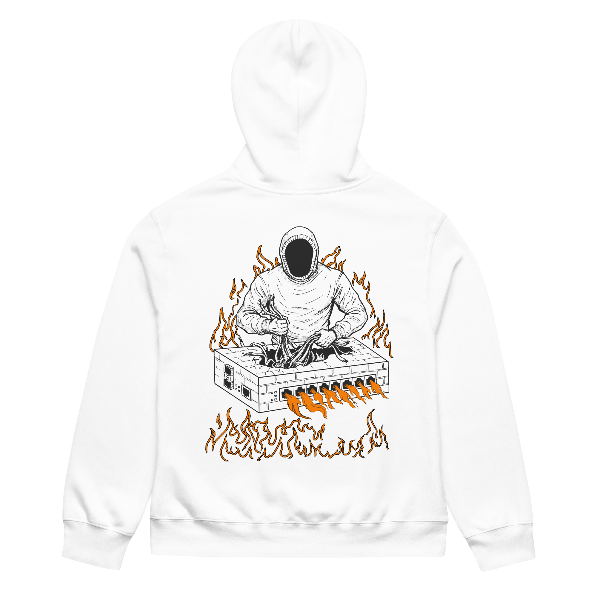 Burning Firewall Oversized Heavyweight Hoodie