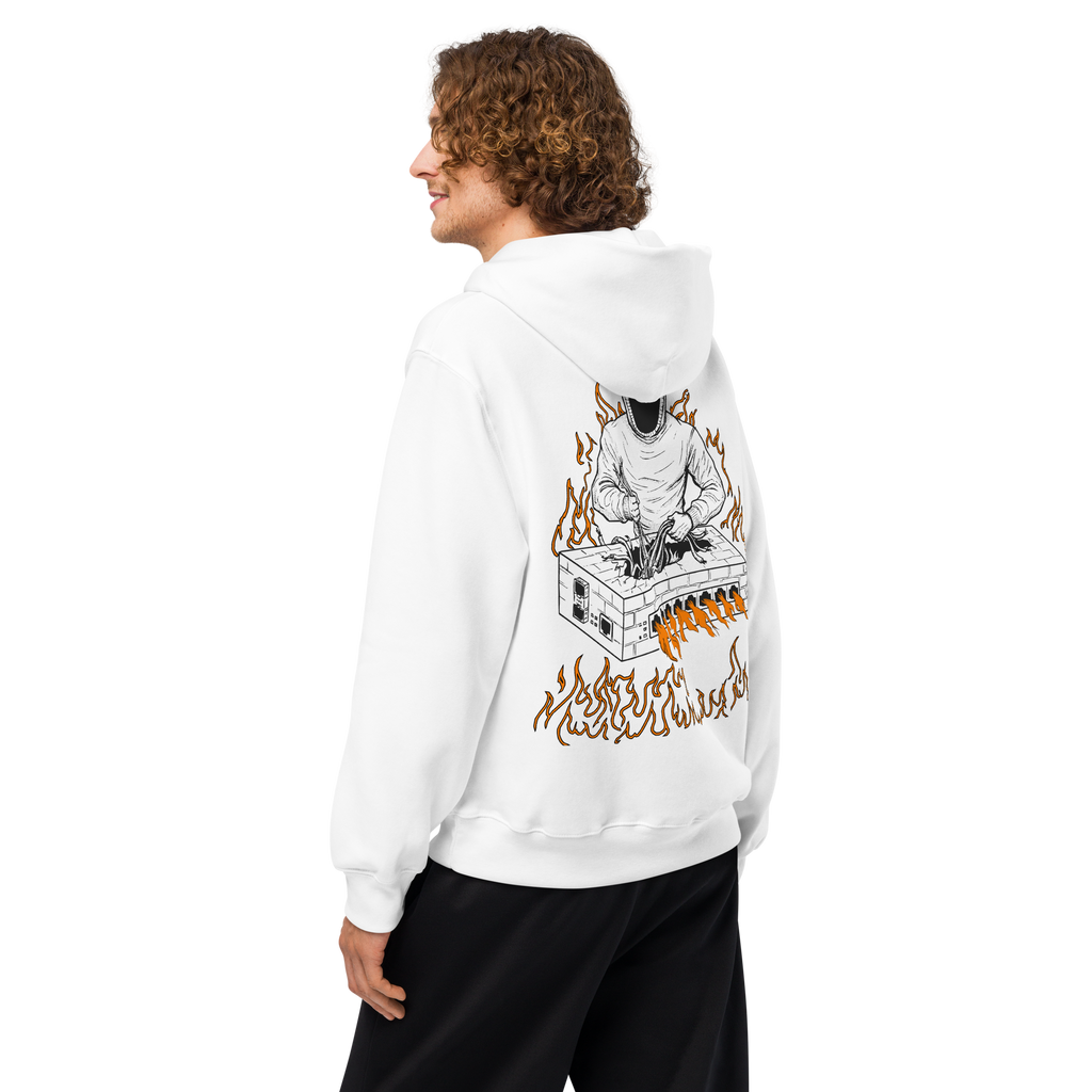 Burning Firewall Oversized Heavyweight Hoodie
